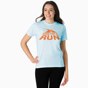 Running Short Sleeve T-Shirt - Gone For a Run&reg; Logo (Orange) 