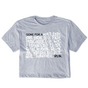 Running Short Sleeve Crop Tee - Gone For a ___ Run