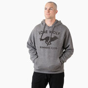 Statement Fleece Hoodie -  Run Club Lone Wolf