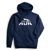 Statement Fleece Hoodie -  Gone For a Run&reg; White Logo