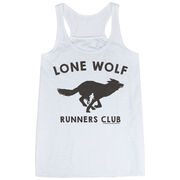 Flowy Racerback Tank Top - Lone Wolf Runners Club