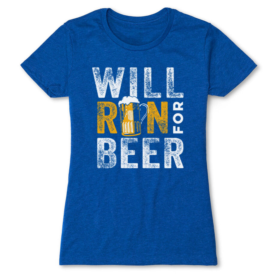 Women's Everyday Runners Tee - Will Run For Beer