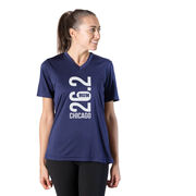 Women's Short Sleeve Tech Tee - Chicago 26.2 Vertical