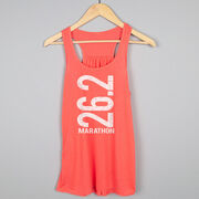 Flowy Racerback Tank Top - 26.2 Marathon Vertical
