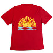 Women's Short Sleeve Tech Tee - Here Comes The Sun