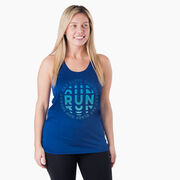 Women's Racerback Performance Tank Top - Eat Sleep Run Repeat