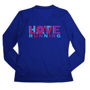 Women's Long Sleeve Tech Tee - Love Hate Running