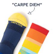 Socrates&reg; Mid-Calf Performance Socks - Carpe Diem