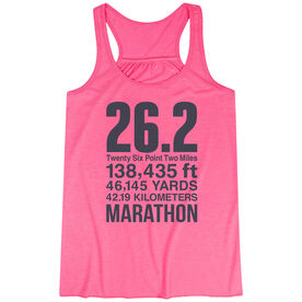 Flowy Racerback Tank Top - 26.2 Math Miles