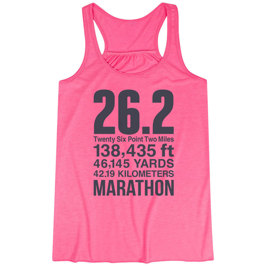 Flowy Racerback Tank Top - 26.2 Math Miles