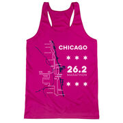 Women's Racerback Performance Tank Top - Chicago Route