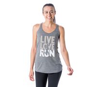 Women's Everyday Tank Top - Live Love Run Silhouette