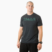 Running Short Sleeve T-Shirt - Trails Over Treadmills