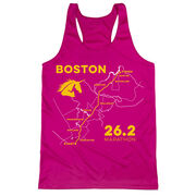 Women's Racerback Performance Tank Top - Boston Route