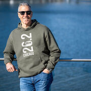 Statement Fleece Hoodie -  Chicago 26.2 Vertical