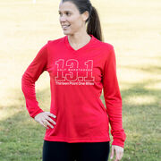 Women's Long Sleeve Tech Tee - Half Marathoner 13.1 Miles