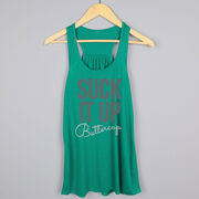 Flowy Racerback Tank Top - Suck It Up Buttercup