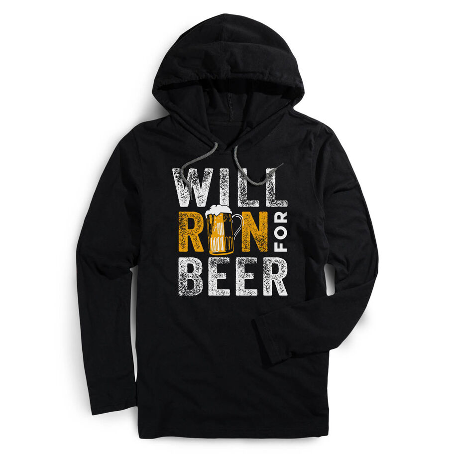Running Lightweight Hoodie - Will Run For Beer