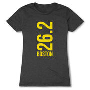 Women's Everyday Runners Tee - Boston 26.2 Vertical