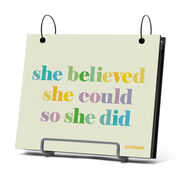 BibFOLIO® Race Bib Album - She Believed She Could
