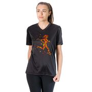 Women's Short Sleeve Tech Tee - Autumn Runner Girl