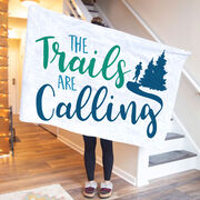 Running Premium Blanket - The Trails Are Calling