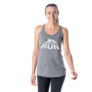 Women's Everyday Tank Top - Gone For a Run White Logo