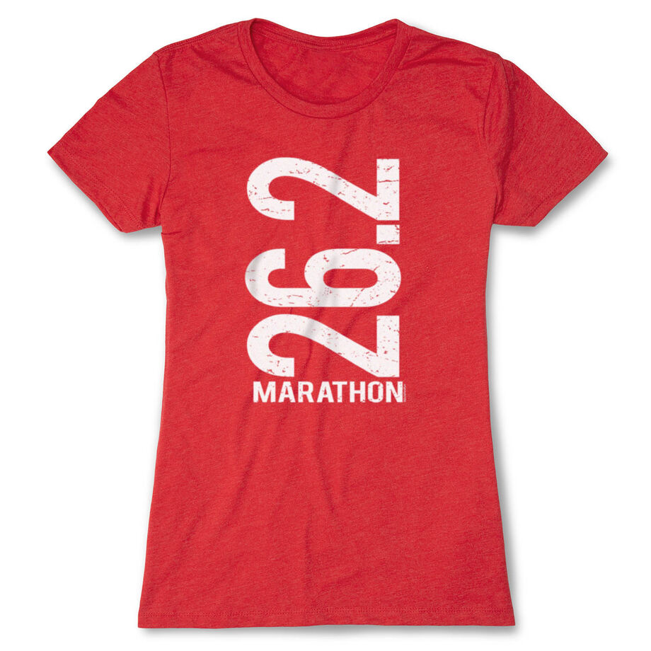Women's Everyday Runners Tee 26.2 Marathon Vertical