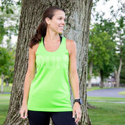 Women's Racerback Performance Tank Top - Run Lines