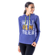 Running Lightweight Hoodie - Will Run For Beer