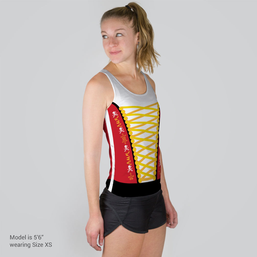 Women s Performance Tank Top Run Pirate Run Gone For a Run