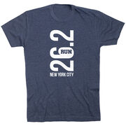 Running Short Sleeve T-Shirt - New York City 26.2 Vertical