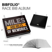 BibFOLIO&reg; Race Bib Album - Miles Of Memories