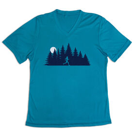 Women's Short Sleeve Tech Tee - Moonlit Run