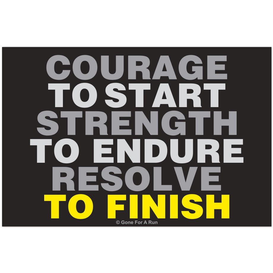Courage to Start Rectangle Car Magnet