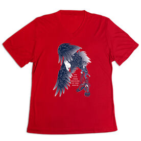 Women's Short Sleeve Tech Tee - Because of The Brave