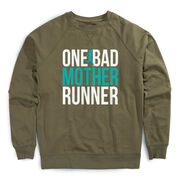 Running Raglan Crew Neck Pullover - One Bad Mother Runner (Bold)