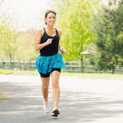 Running Costume Skirt - Turquoise Glitter Sequined