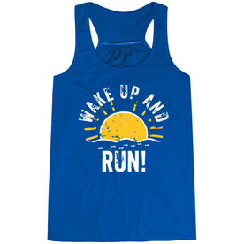 Flowy Racerback Tank Top - Wake Up And Run