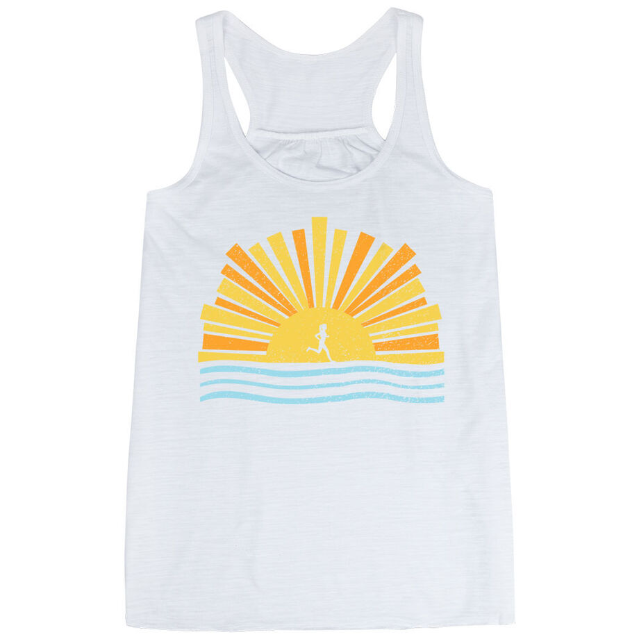 Flowy Racerback Tank Top - Here Comes The Sun