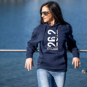 Statement Fleece Hoodie -  Chicago 26.2 Vertical