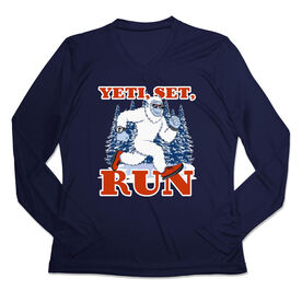 Women's Long Sleeve Tech Tee - Yeti, Set, Run