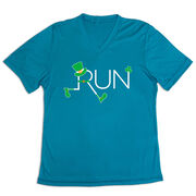 Women's Short Sleeve Tech Tee - Let's Run Lucky
