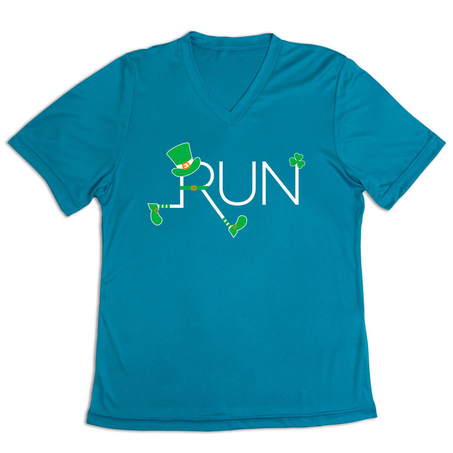 Women's Short Sleeve Tech Tee - Let's Run Lucky