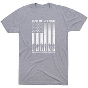 Running Short Sleeve T-Shirt - Because of the Brave