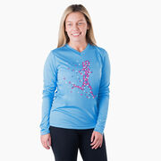 Women's Long Sleeve Tech Tee - Summer Runner Girl