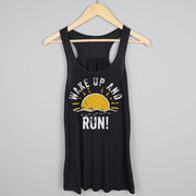 Flowy Racerback Tank Top - Wake Up And Run