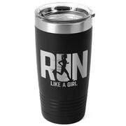 Running 20 oz Double Insluated Tumbler - Let's Run Like A Girl