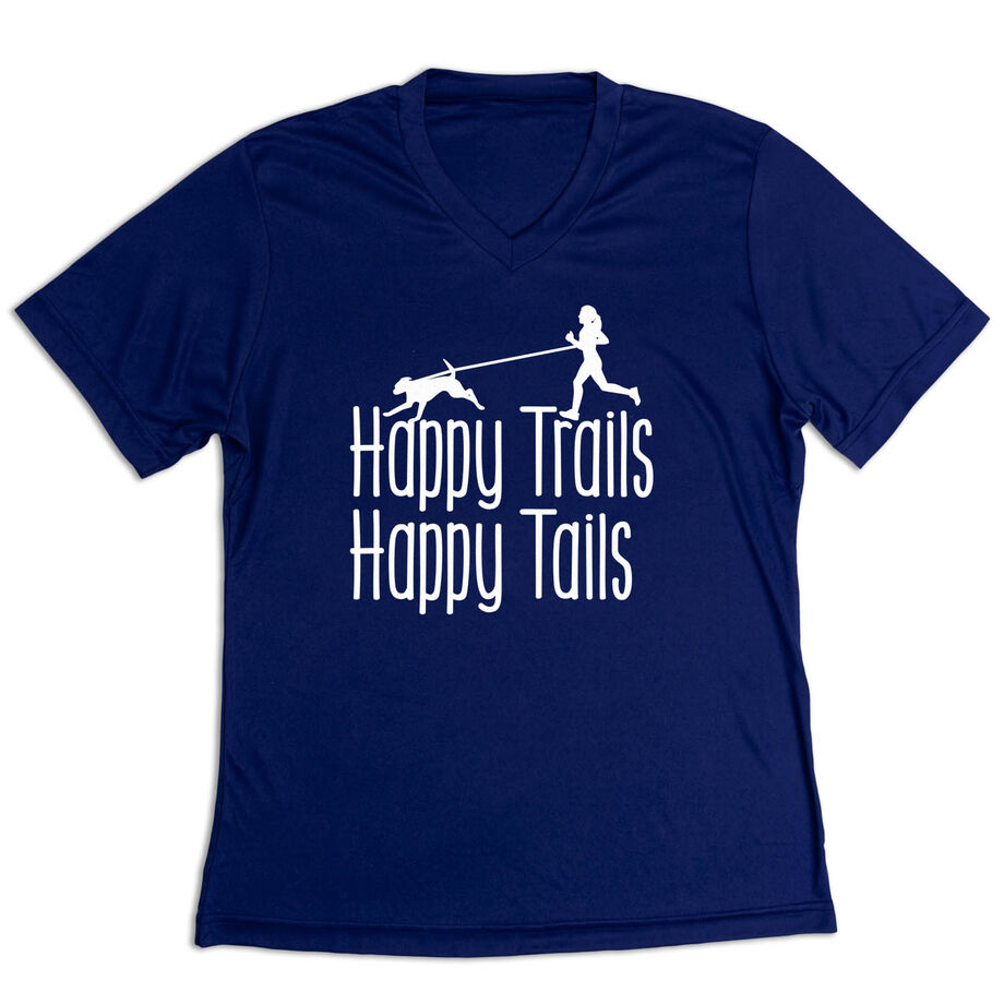Women's Short Sleeve Tech Tee - Happy Trails Happy Tails