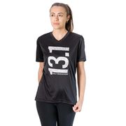 Women's Short Sleeve Tech Tee - 13.1 Half Marathon Vertical